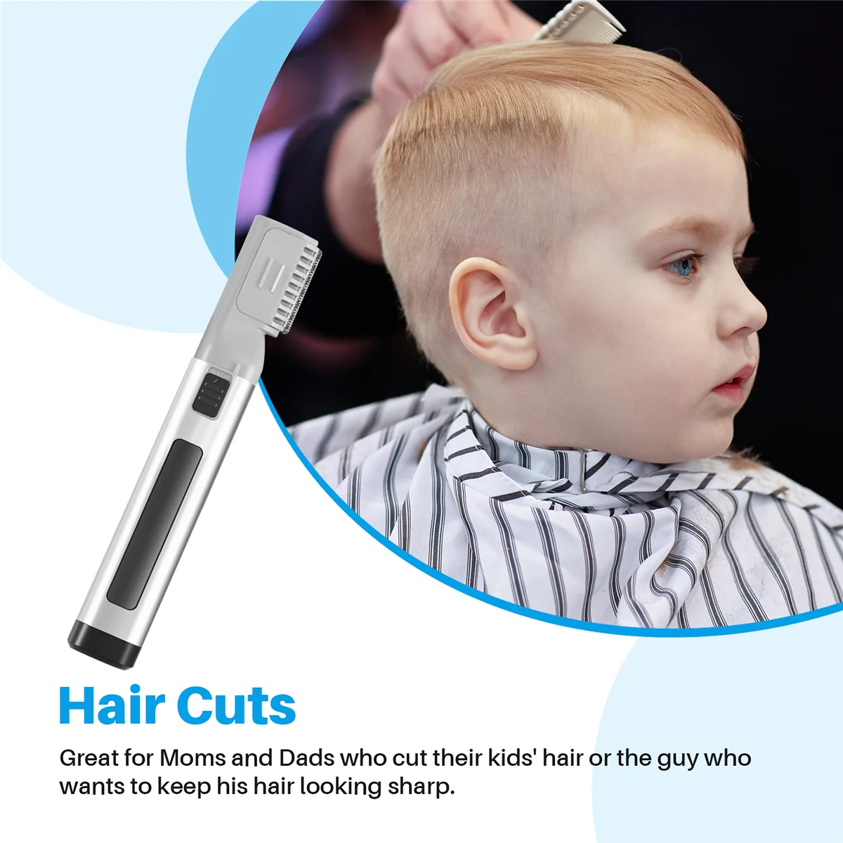 Recortador de pelo Solo un recorte Sin errores Aspecto Sharp B/n Corte de cabello Nuevo