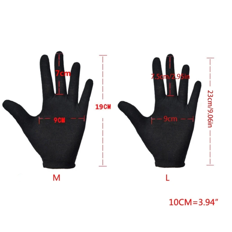 Soft Stretchy Working Gloves Formal Costume Reusable Short Full Finger Mittens image 6