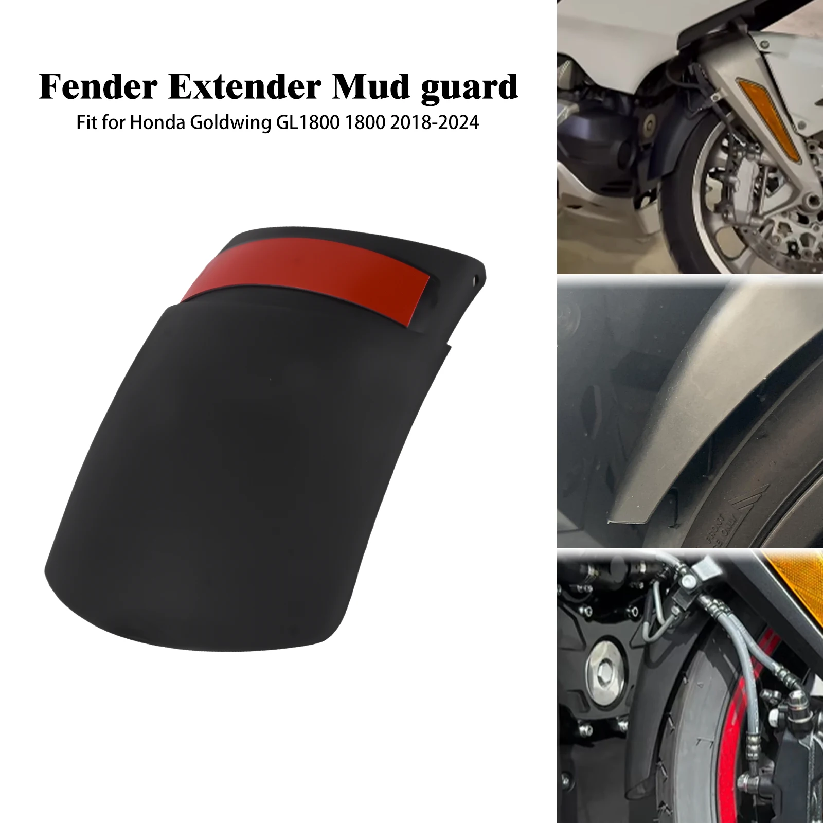 

Motorcycle Front Fender Extender Mudguard Extension Cover Mud Guard For Honda Goldwing GL1800 GL 1800 Gold Wing 2018-2023 2024