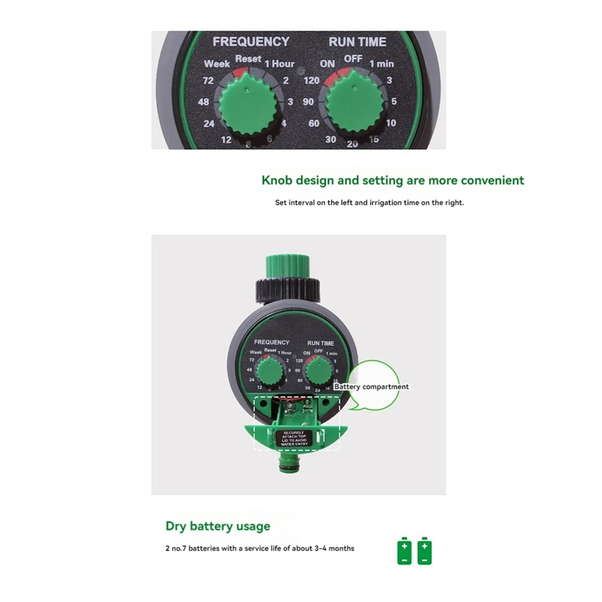 Автоматический таймер полива сада, точный контроллер давления воды