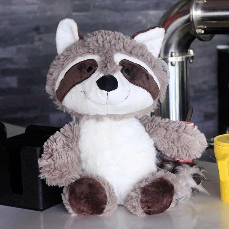 25cm Lovely Raccoon Plush Toy Cute Soft Stuffed Animals Doll Pillow For Girls Children Kids Baby Birthday Gift