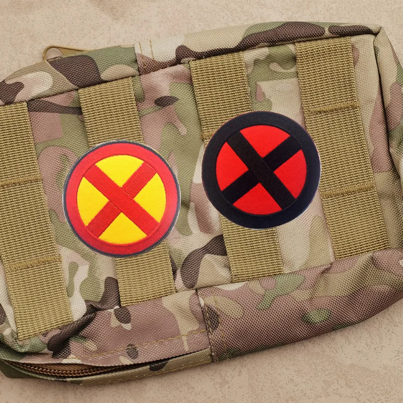 X-men Classic Logo Military Patch Fabric Embroidered Patch Tactical Stickers for Clothes with Hook & Loop