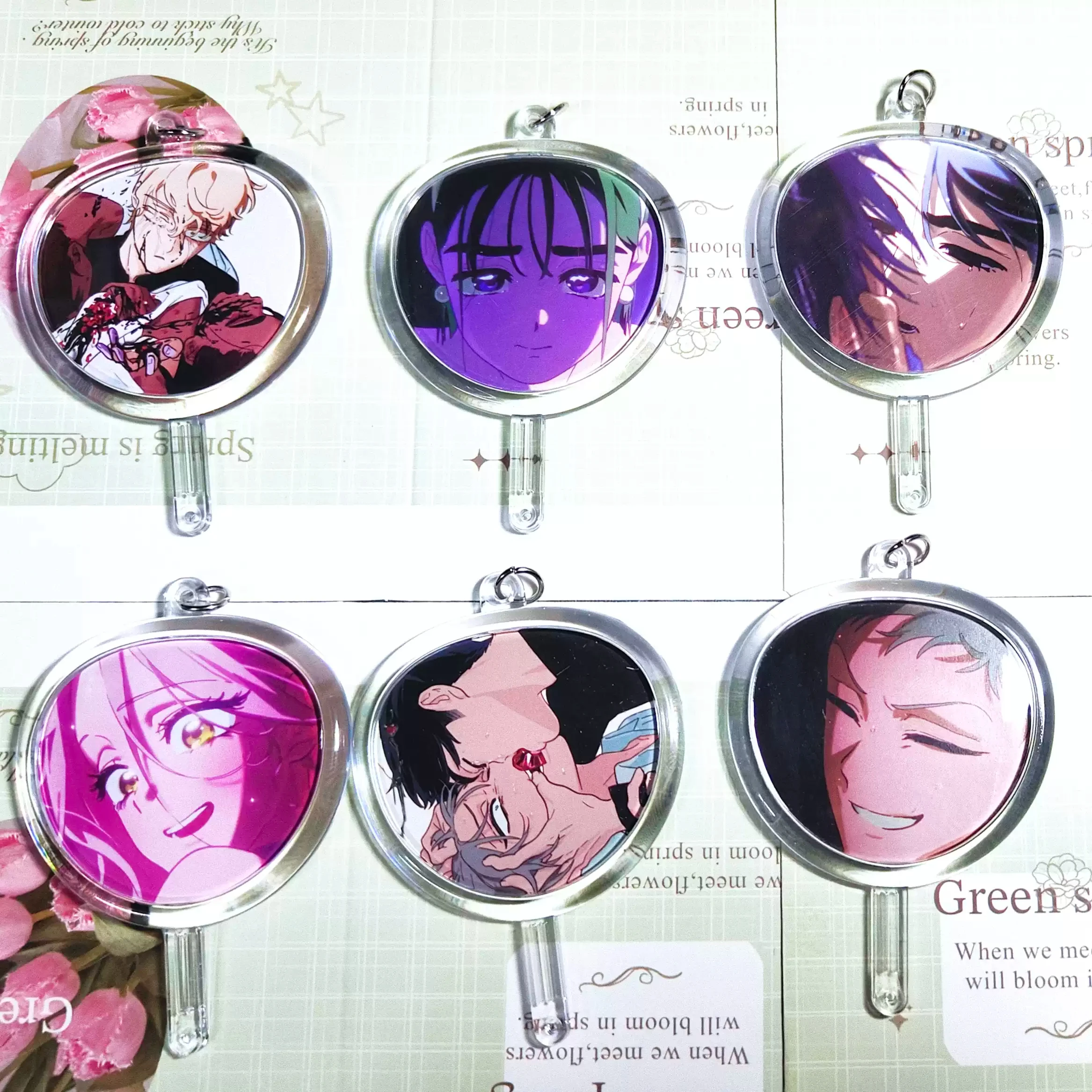 

Подлинный в наличии аниме Alien Stage косплей аниме нача mizi ivan luka мультфильм акриловый брелок кулон аксессуары Рождественский подарок