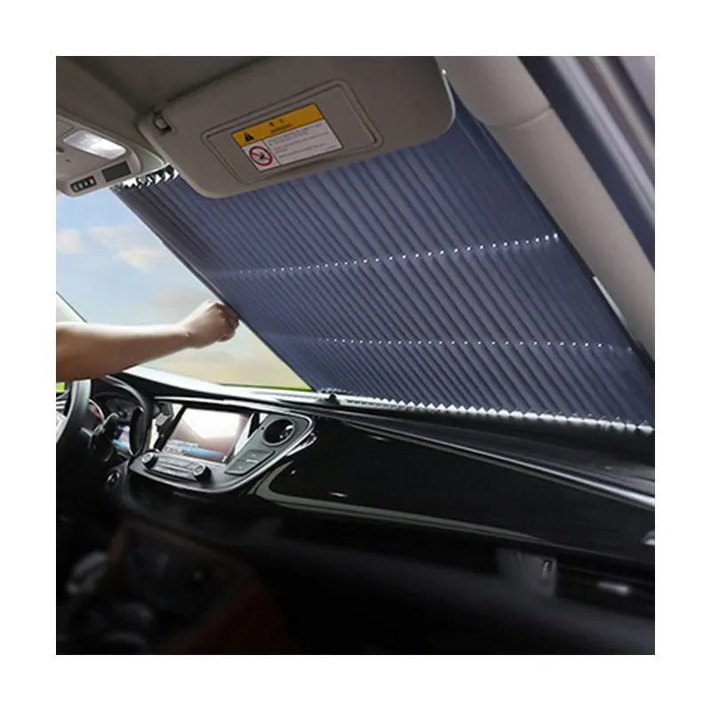 

Retractable Windshield Sun Shade for Car Accordion Style Retractable Front Window U V Heat Insulation Universal Car Sun Shades