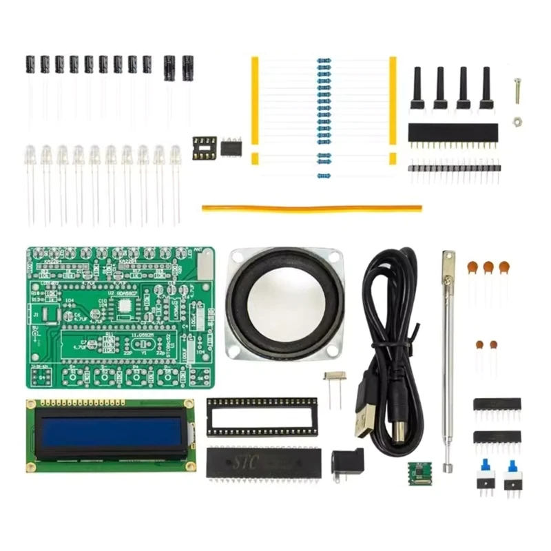 87-108MHz DIY Digital with RDA5807 Chip, LCD Screen for Easy Tuning Build Your FM Radio