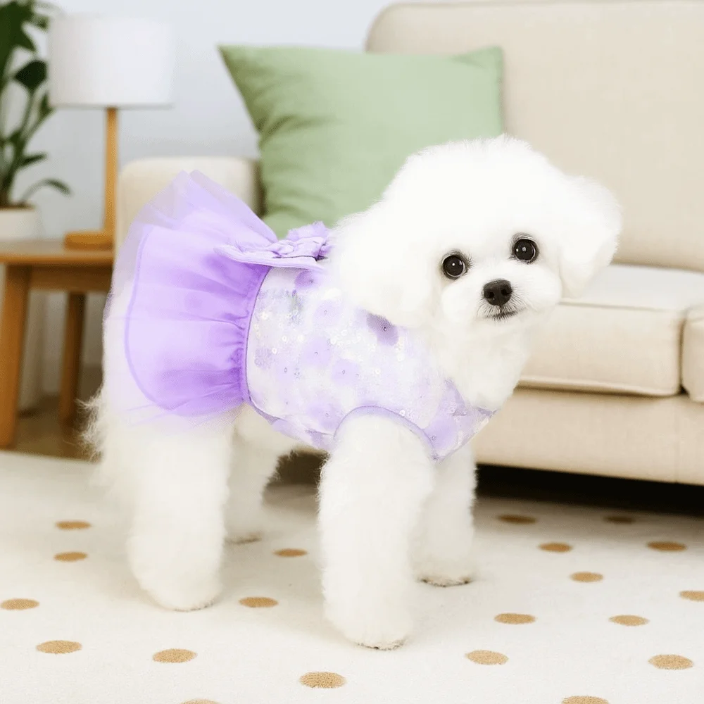 

Cat Apparel Sweet Summer Pet Princess Skirt Cute Breathable Pet Clothes Thin Design Soft Dog Dress Wedding