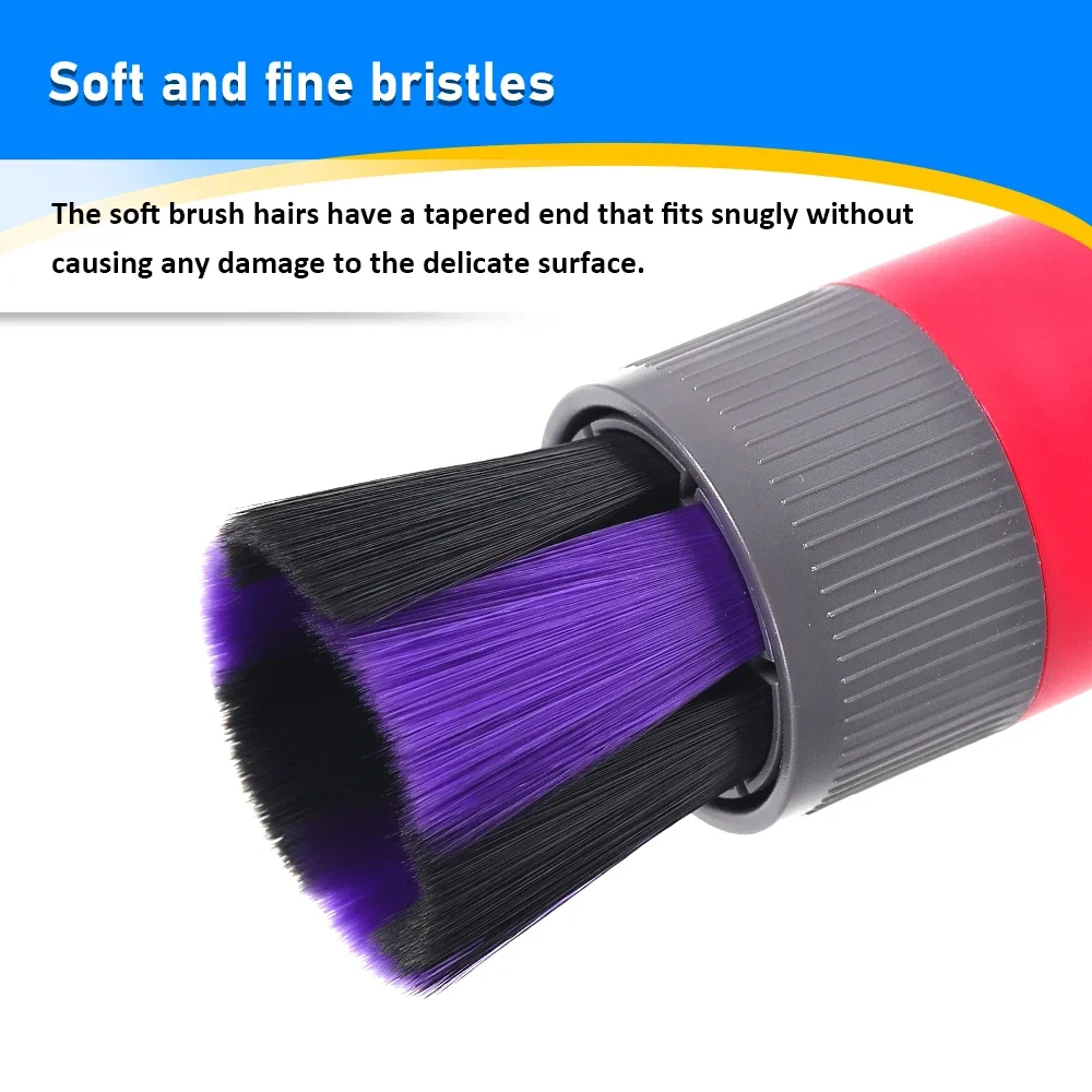 Scratch-free Dusting Brush Spare Part for Dyson V7 V8 V10 V11 V12 V15 Vacuum Cleaners Self-cleaning Soft Bristles Accessories