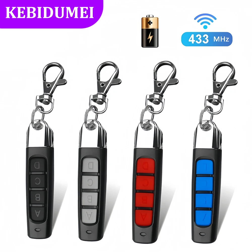 433MHz Copy Remote Control 4 Channel RF Remote Control Garage Gate Door Opener Controller Duplicator Clone Cloning Code Car Key