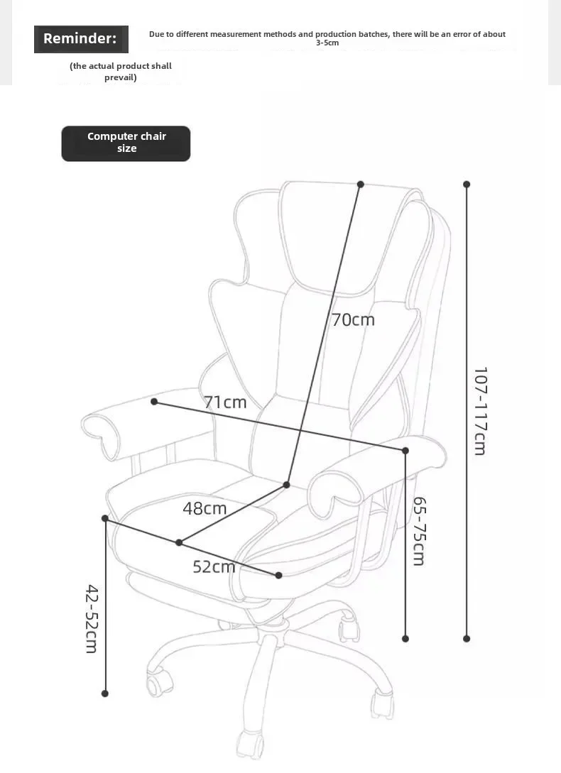 Gaming Chair Boys Comfortable Sedentary Home Computer Game Sofa Office Study Backrest Reclining