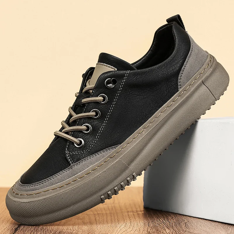 

Men's Casual Shoes Spring 2025 New Fashion Man Sneakers Anti Slip Wear-resistant Footwear Men Outdoor Lace Up Breathable Outsole