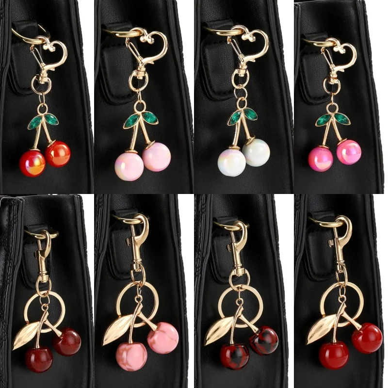 Cherry Keychain Bag Pendant Shoulder Strap Extension Bag Strap Extension Chain Crossbody Accessory Headphone Bag Chain