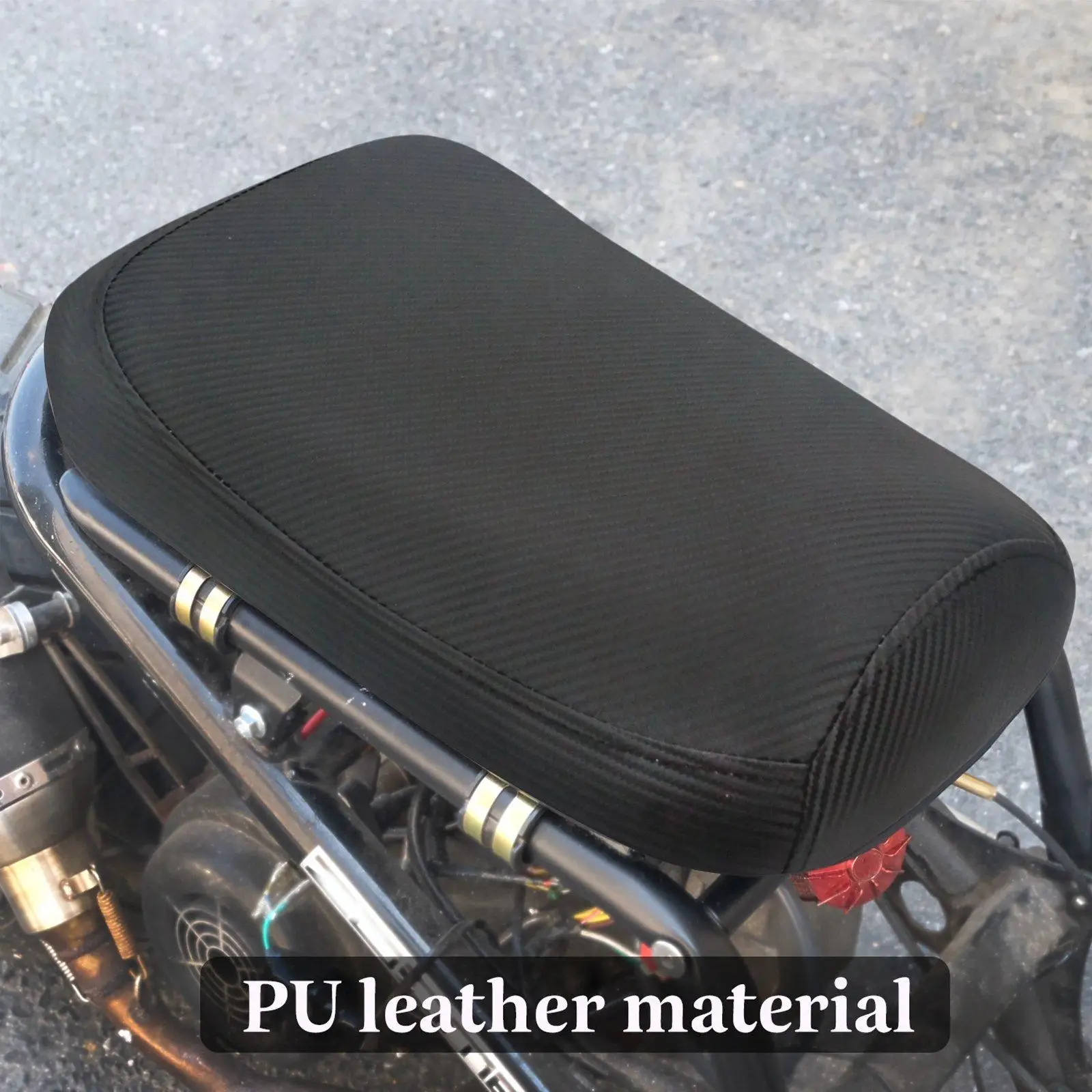 

Motorcycle Seat Cushion Sponge Replacement for Long Ride Comfortable High Performance Attachment PU Leather for Zoomer
