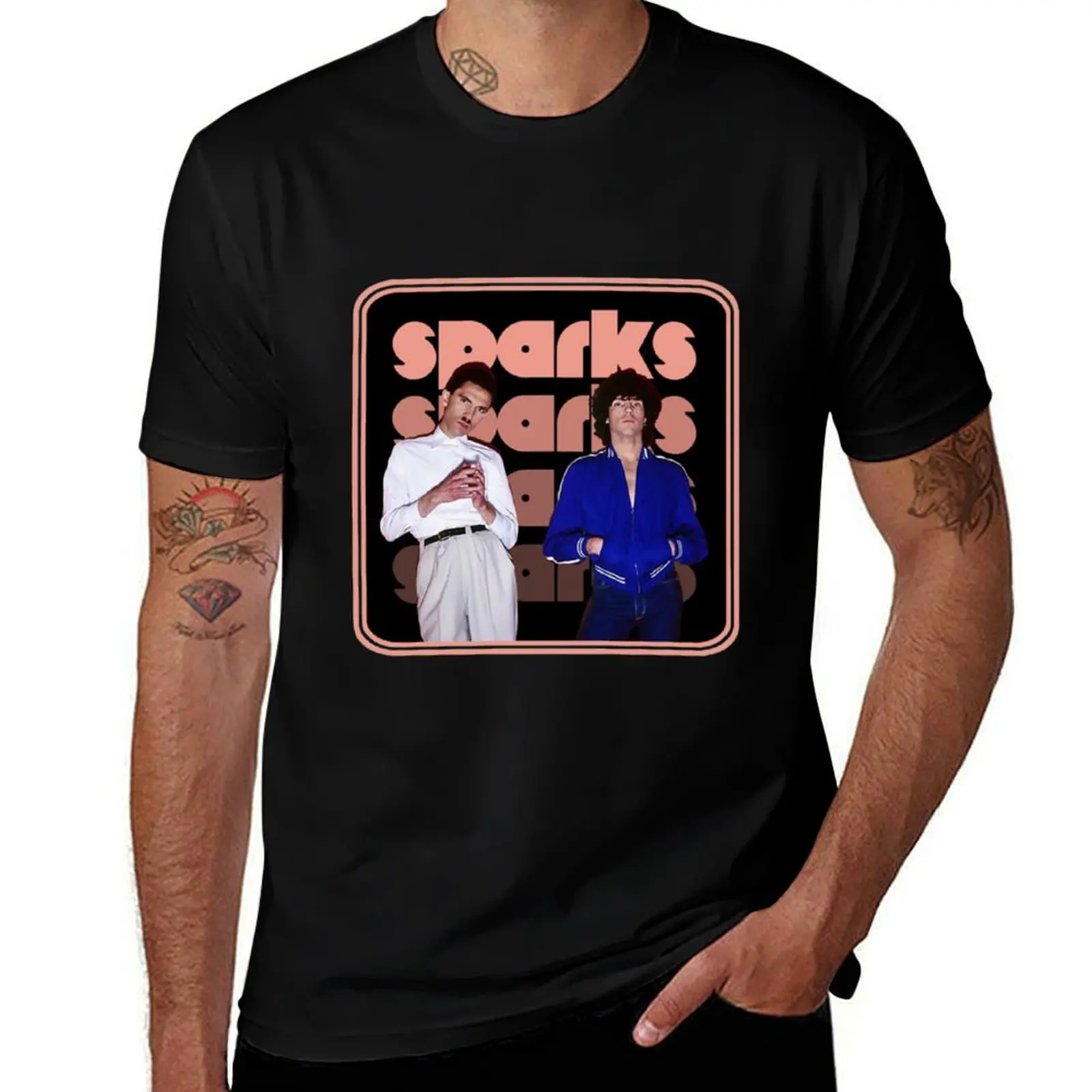 

Sparks Kimono My House Sparks T-Shirt topping Blouse mens workout shirts