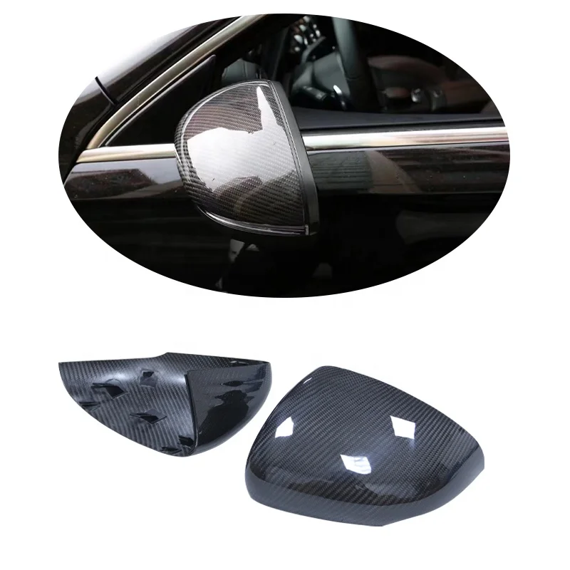 

Car Dry Carbon Fiber Rearview Side Mirror Cover for a CLA Class W177 W118 2019+ Shell Housing