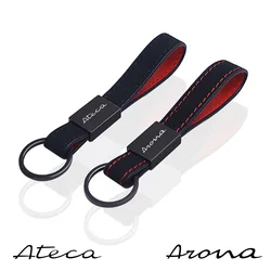 for Seat cupra str fr st arona ATECA car key chain leather keychain Car Accessories