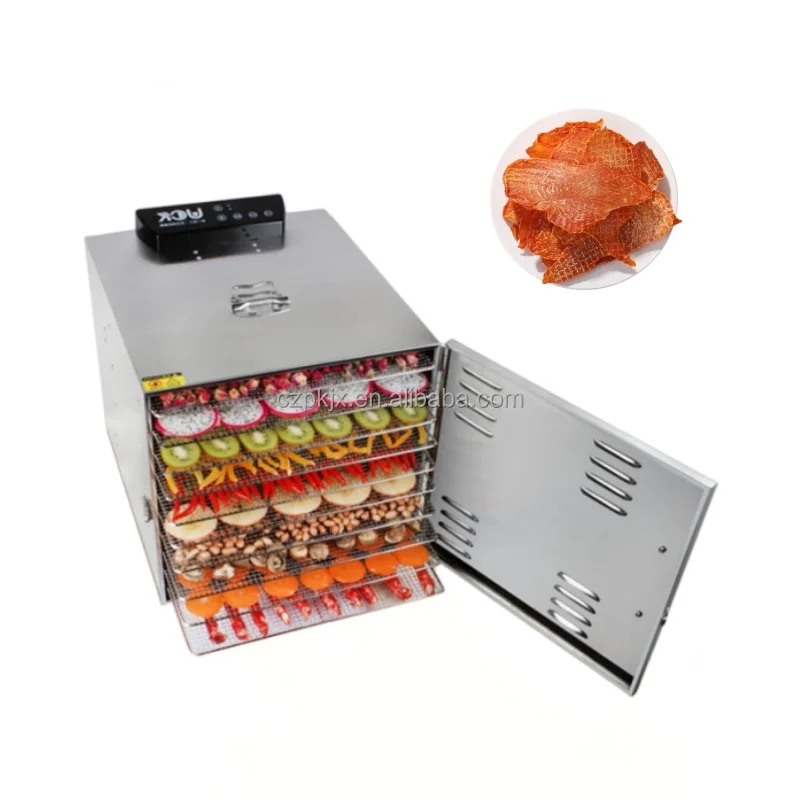 Deshidratador de alimentos comercial duradero multifuncional eléctrico, maquinaria deshidratadora de Mango, naranja, limón y plátano para ventas al por mayor