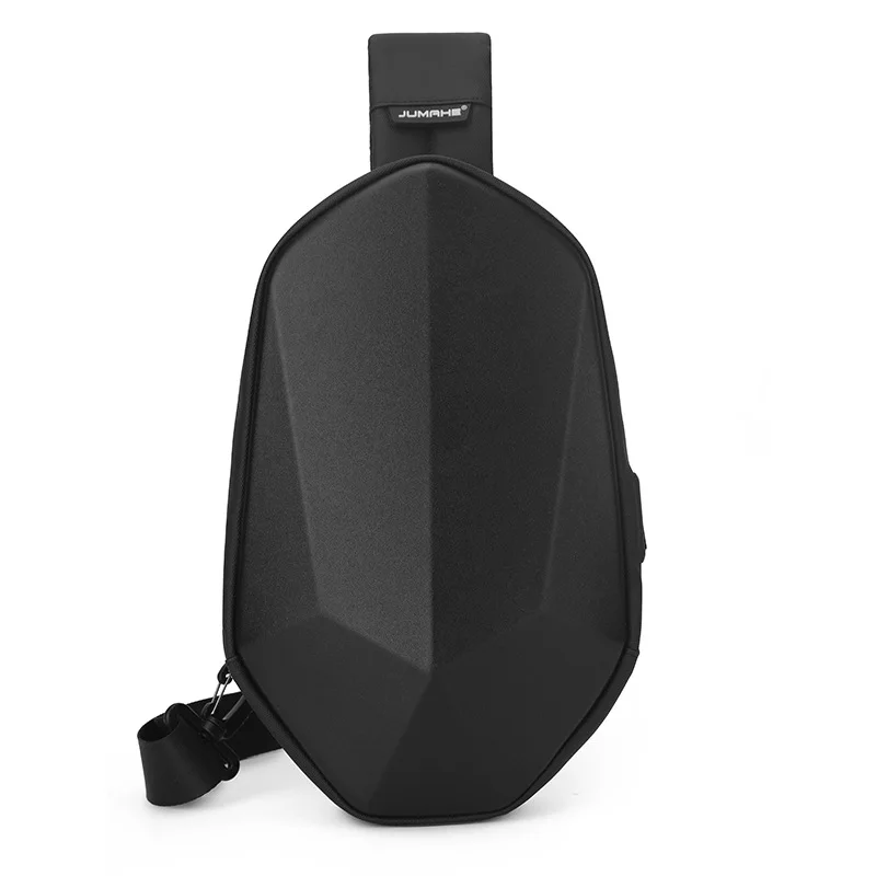 New Commuter Large Capacity Riding Chest Bag Men's Multifunctional Hard Shell Water-repellent One-shoulder Crossbody Backpack