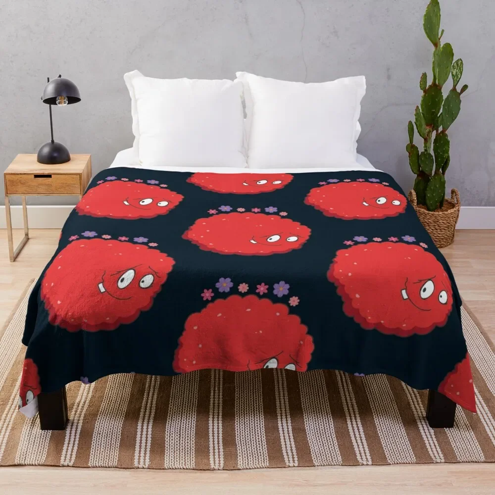 

Happy Meatwad - Aqua Teen Hunger Force Throw Blanket Shaggy Furry Soft Blanket for Bedroom Living Room