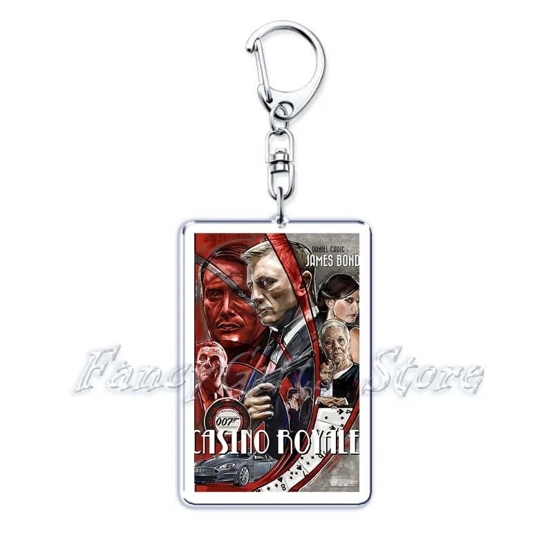 Popular Classic Movies Keychains for Accessories Bag TitanicThe Fast and Furious Pendant Key Chains Keyrings Jewelry Fans Gifts