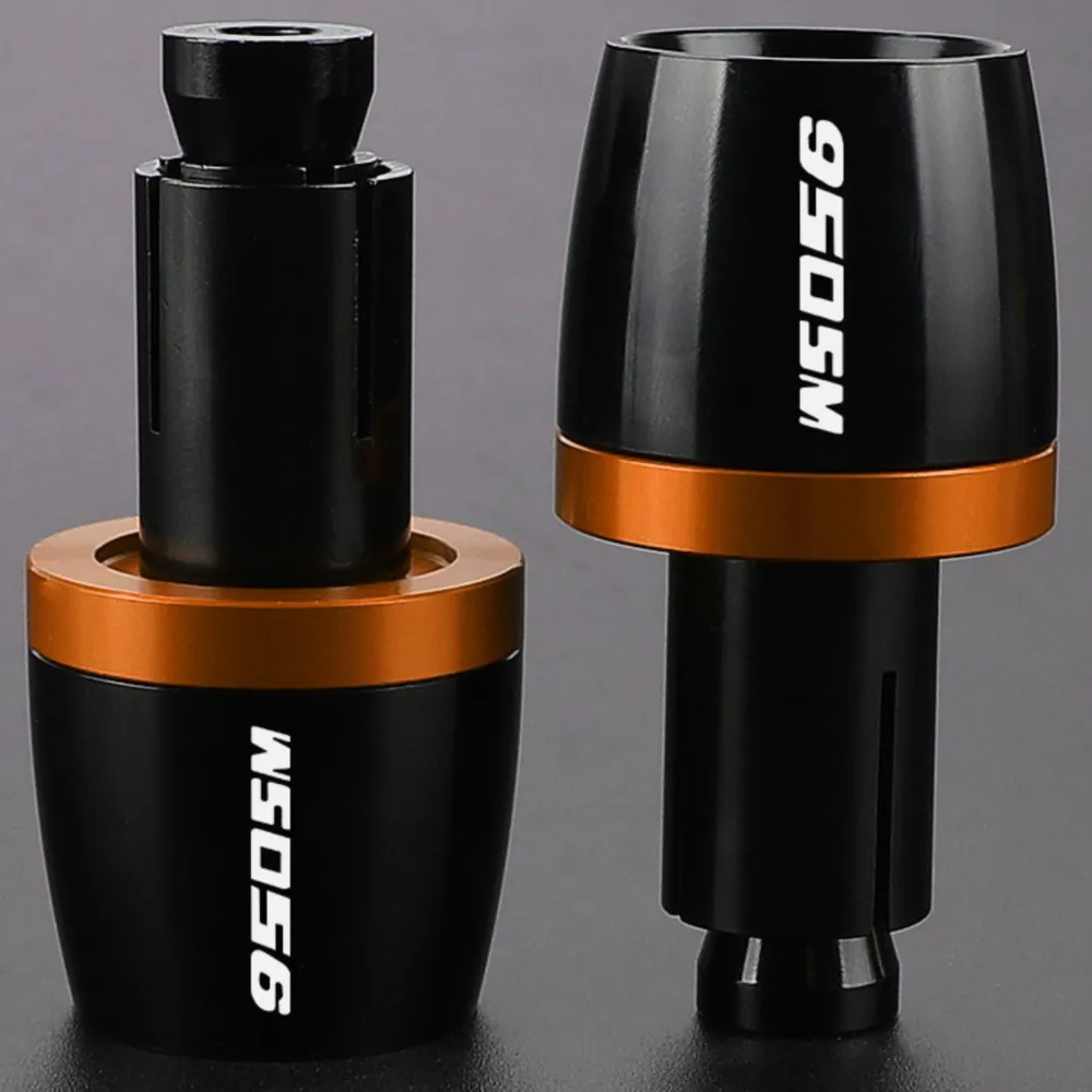 

Motorcycle 950 SM Aluminum Handlebar Grips Ends For 950SM 2007-2009 2008 Sliders CNC Handle Bars Grip Cap Plug Slider Universal