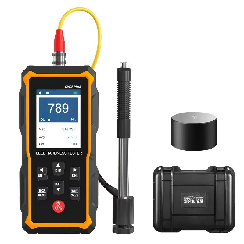 Sndway Leeb Hardness Tester 170-960HLD Customized LOGO Metal Steel Rechargeable Digital Alarm Sound SW-6210A Hardness Testers