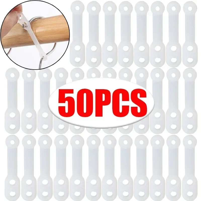 50/1PCS Windproof Clothes Buckle Anti-drop Clothes Rack Falling Strip Buckle Clothes Hanger Clip Household Windproof Hanger Hook