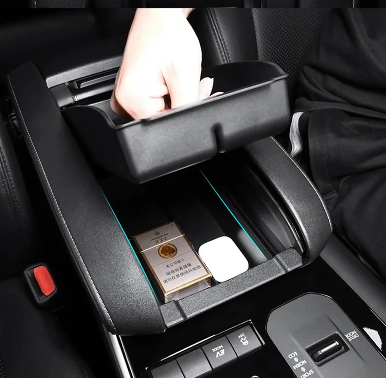 Für Toyota Highlander XU70 2020~2023 Hybrid Auto Mittelkonsole Armlehnen-Aufbewahrungsbox Kleinteile-Organizer Ablagefach Innenraum-Zubehör – Detail 7
