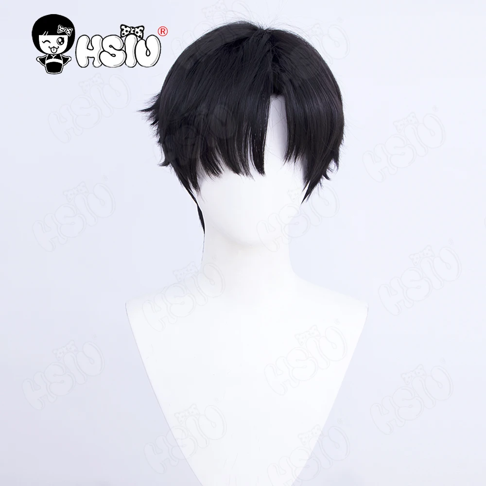 Zayne Cosplay Wig Fiber synthetic wig Game Love and deepspace Cosplay Wig「HSIU 」Black short Wig+Wig cap