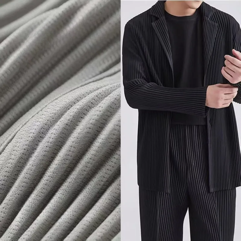 

Miyake плиссированный костюм плиссе с длинными рукавами, мужская куртка, осень 2021, новая свободная повседневная японская индивидуальная куртка с лацканами, мужская одежда