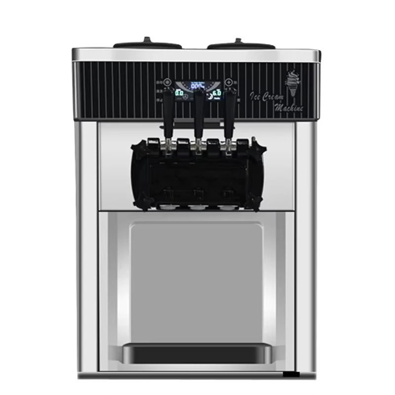 Soft Service Automatic 3 Flavor Milk Yogurt Ice Cream Machine Commercial 2300W 220V/110V