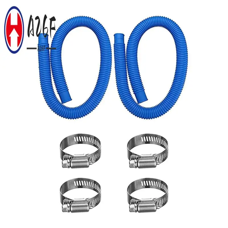 

A26F-2Pcs Pool Pump Replacement Hoses For Above Groud Pools - Pool Hoses For Pool Filter Pump 607, 637 With 4 Clamps