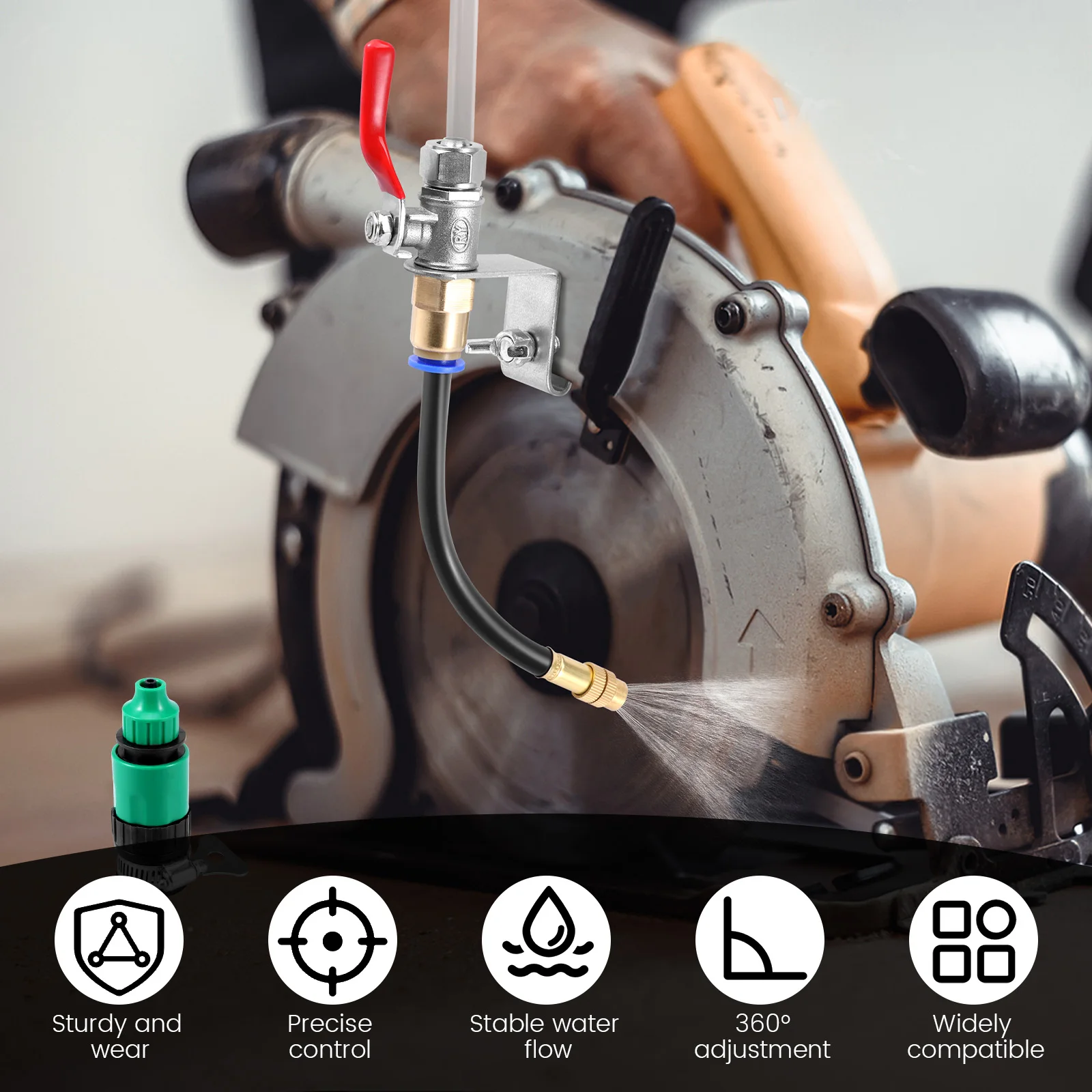 Cutting Machine Water Spray Device Angle Grinder Dust Remover Water Sprayer System Marble Tile Cutting Cooling Auxiliary Tools