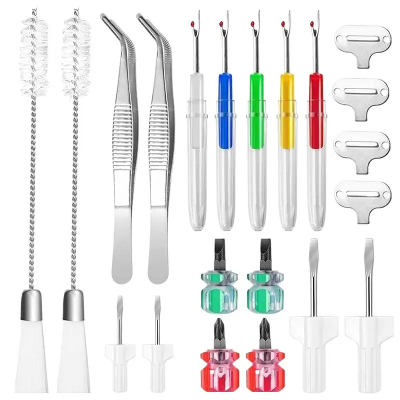 

Sewing Machine Cleaning Tools 21X Sewing Machine Maintenance Kit Sewing Machine Cleaning Repair Kit Include Tweezers Double