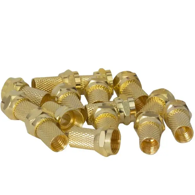 F CONNECTOR GOLD RG6/U4 WIDE 100LÜ PACKAGE-UJ-2002