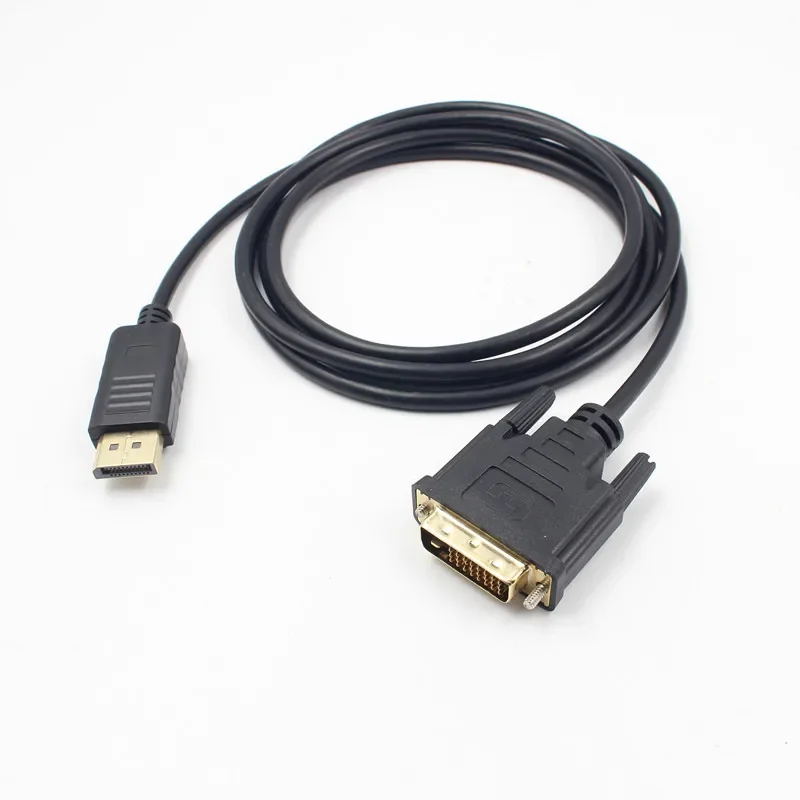 1.8m 1080P DP To DVI Adapter Cable Displayport To DVI 24+1 Single Head Adapter Cable Supports Monitor Projector