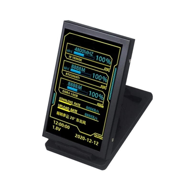 5inch IPS LCD Display AIDA64 Chassis Display Screen USB Display Sub-Screen Support Computer R58F