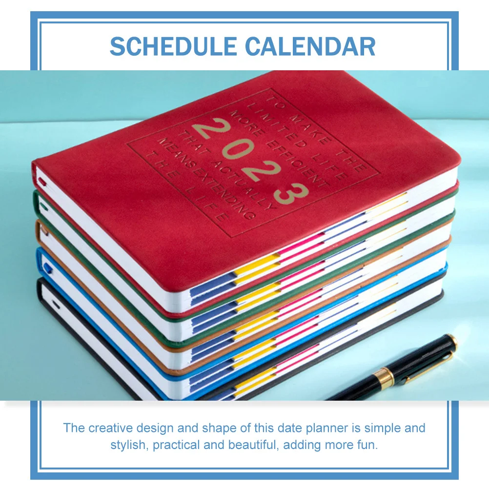 Efficient Plan Pad Date Calendar PU Appointment Planner Study Work Schedule Daily to Do List 2023 Efficient Planner
