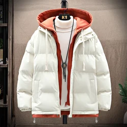 2023 Winter new arrival men Warm Jacket Coat Casual thicken Parka Men's Fake two-piece set Winter Jackets Warm coat Male