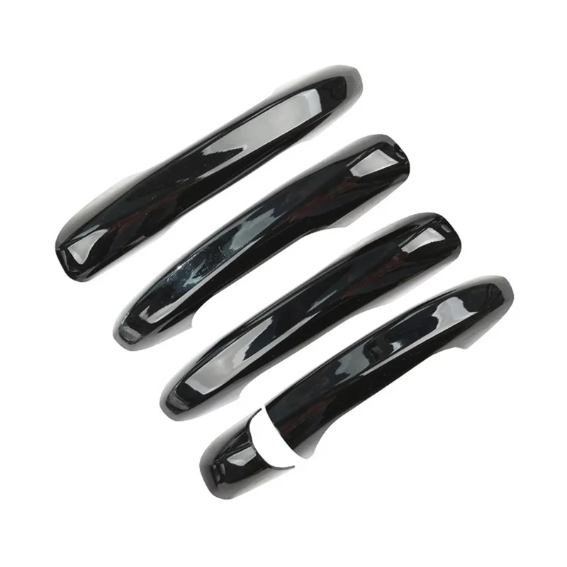 4Pcs Black Car Door Handle Cover Trim for Mercedes Benz a B C E GLA GLB GLC Class W247 2022