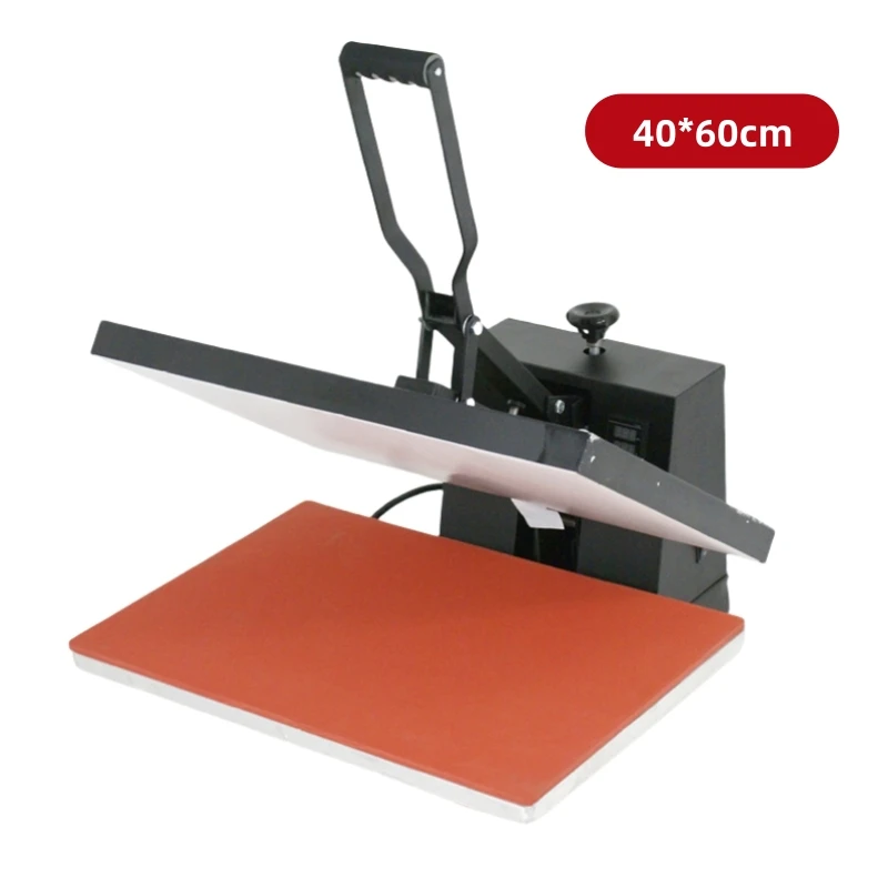 40*60cm Thermal Transfer Flatbed Embossing Printing Semi-Automatic Lanyard Sublimation Mini Heat Press Machine For Garment