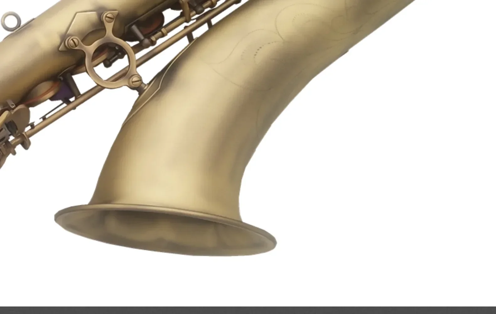 China Factory Brass Wind Musical Instrument Bass Saxophone