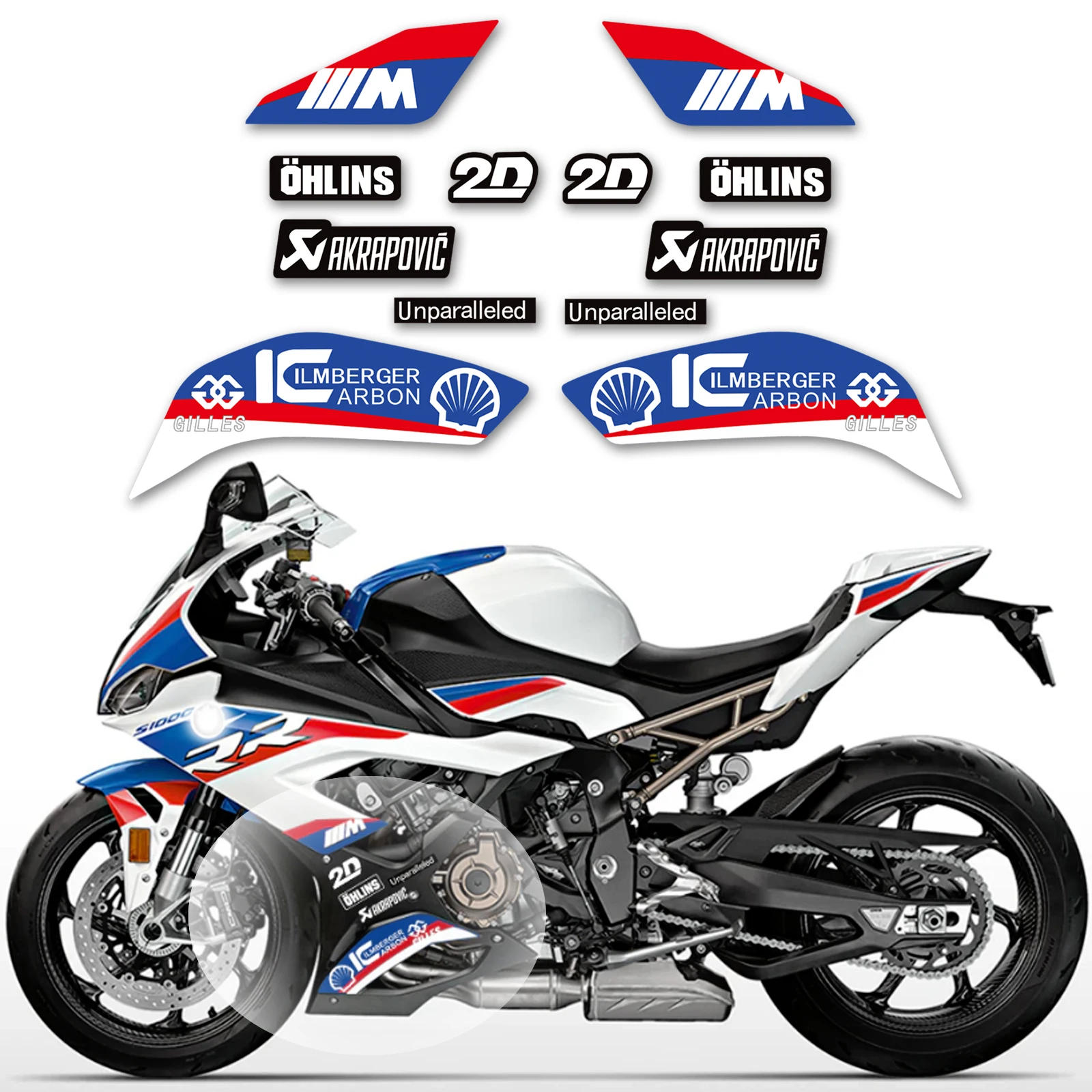 Motorfiets Merk Logo Decal Sticker Voor S1000RR 2019 2020 2021 2022 S1000 Rr S 1000 Rr Lagere Side Guard Sticker bescherming Decal