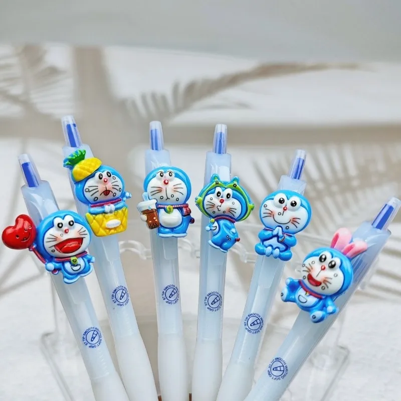 Doraemon Retractable Gel Pen Exam Special Neutral Pen Smooth Writing Student Office Ballpoint Pen School Stationery Supplies view 3