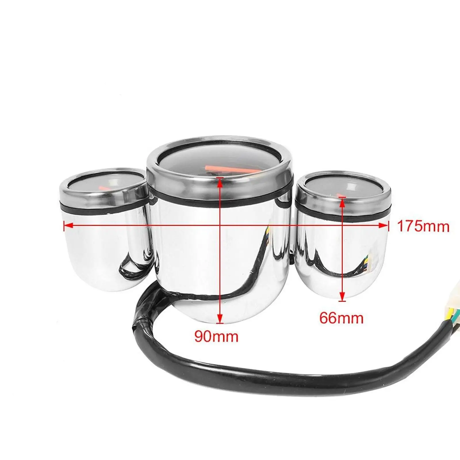 Motorcycle Instrument Kit Digital Meter Speedometer Odometer Voltmeter Fuel Gauge Combo for Accurate Riding Data and Accessories