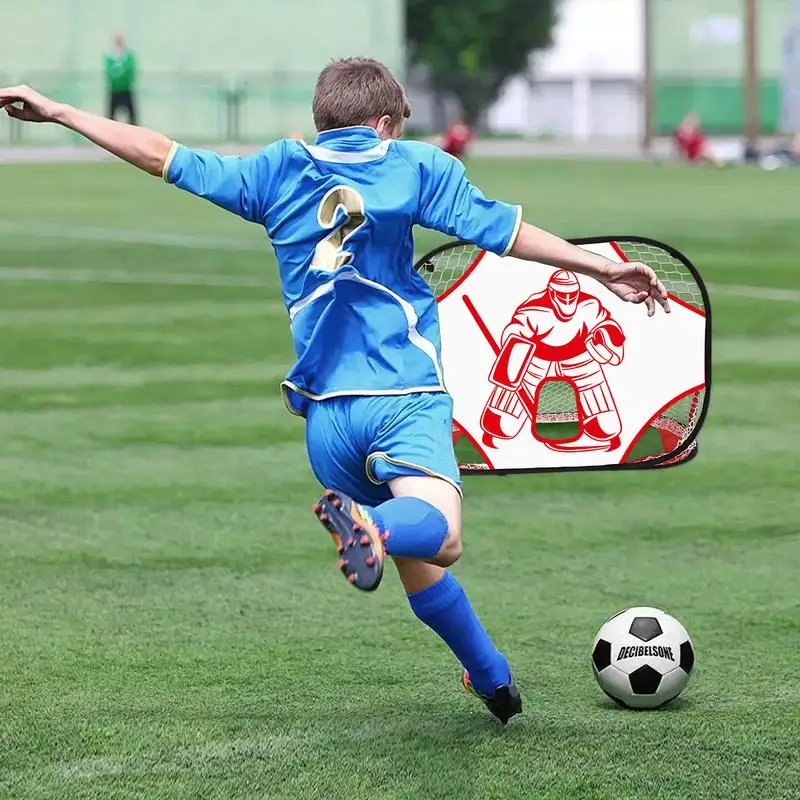 Folding Popup Soccer Goal para quintal, Rede de futebol para treino infantil, Multifuncional