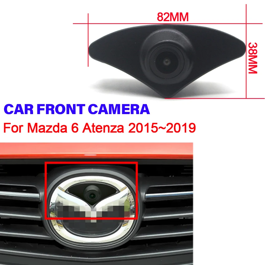 

AHD Fisheye CCD HD Night Vision Waterproof Car Front View Forward Logo Camera For Mazda 6 Atenza 2015 2016 2017 2018 2019