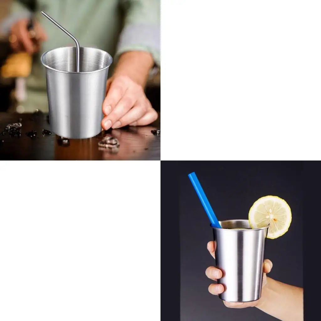  4Pieces Stackable Stainless Steel Kids Cups Portable And Rusts Resistant Mugs