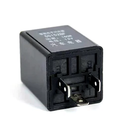 1pc Black 3 Pins Indicator Car Motorcycle 12V LED Relay Fix Blinker Flasher Indicator