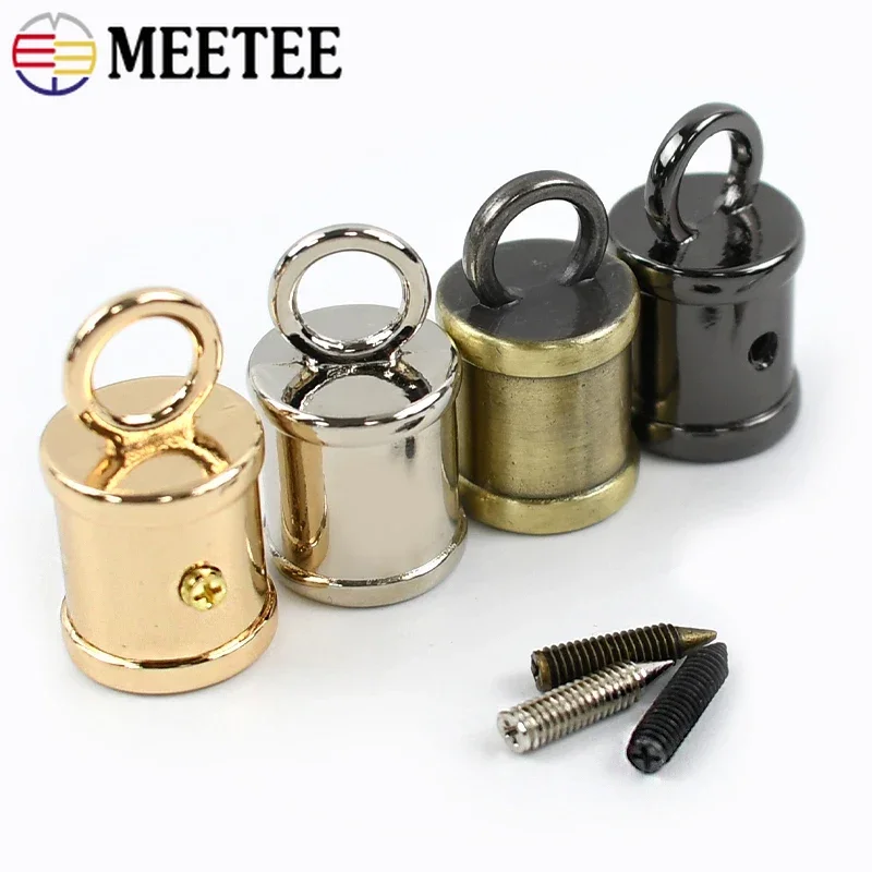 

10Pcs 10*23mm Metal Buckles Tassel Fringe Clasps Handbag Strap Connector Bag Keychain Screw Cord Locks DIY Hardware Accessories
