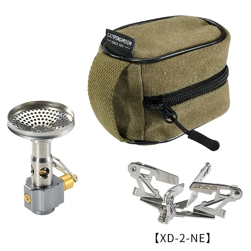 Outdoor Ultralight Camping Gas Stove Campingmoon XD-2F XT-2F Split Gas Burner Cooking Stove With Bag